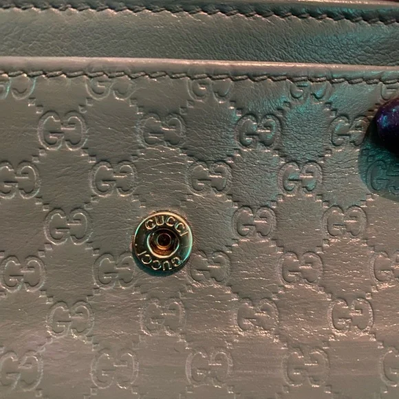 EUC Gucci Guccissima Long Wallet w/COA (Painted) - Picture 10 of 11